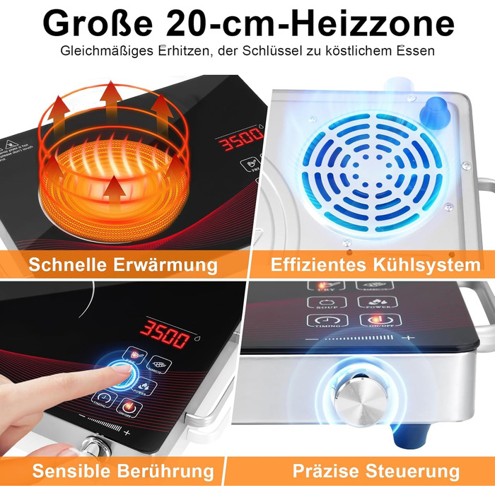 Індукційна варильна поверхня 3500 Вт Bellanny