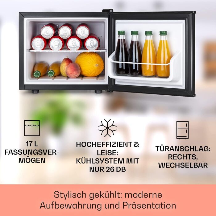 Мини-холодильник для напитков 17 л Klarstein