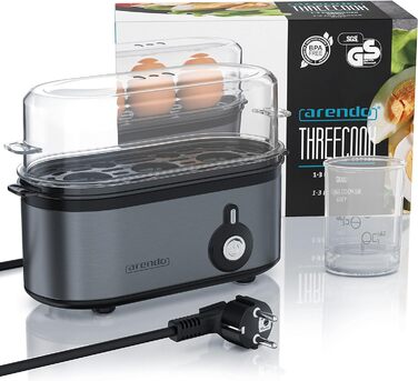 Яйцеварка - 1-3 яйця, 210 Вт, Arendo