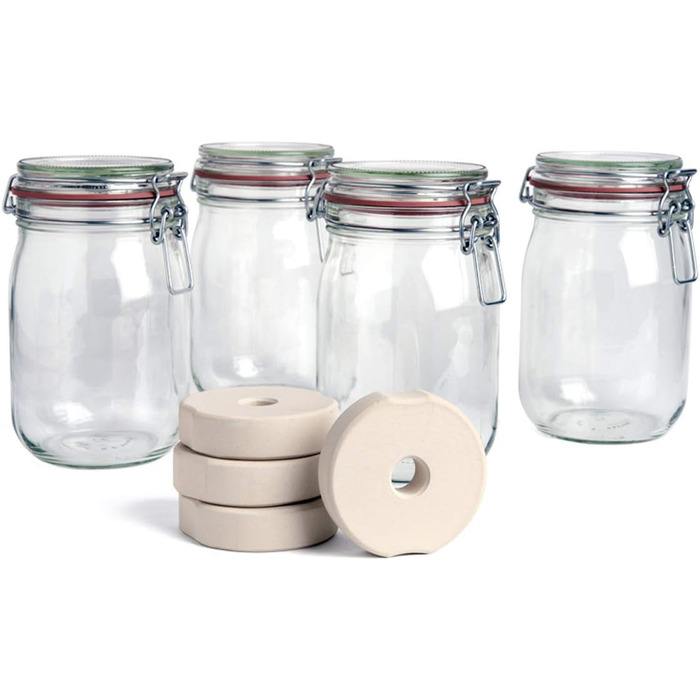 Набір з 4 банок для консервації SOFTCOREFOOD