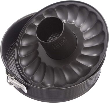 Роз'ємна форма Zenker плоска та трубчасте дно Ø 30 см форма для випічки з 2 днами, професійний набір форм для тортів, з високоякісним антипригарним покриттям, легко розформовується для соковитих тортів і пирогів, кількість