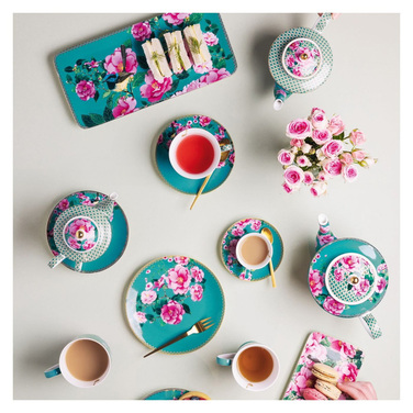 Блюдо сервірувальне прямокутне Maxwell & Williams TEAS&C`S Silk Road Aqua, порцеляна, 33 х 15,5 см