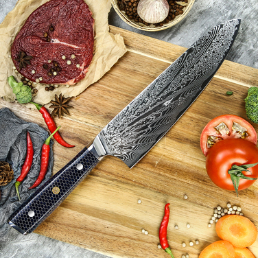 Профессиональный нож шеф повара из дамасской стали GRILLI 777141 Код: 012314