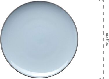 Набір посуду Mser, керамограніт Maila рожевий/сірий/синій/зелений, набір на 4 особи Зелений, Синій, Рожевий, Сірий