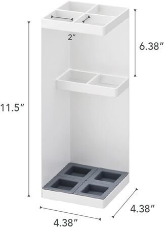 Підставка для парасольок Yamazaki 6719 SMART, сталь/поліпропілен, мінімалістичний дизайн (білий)