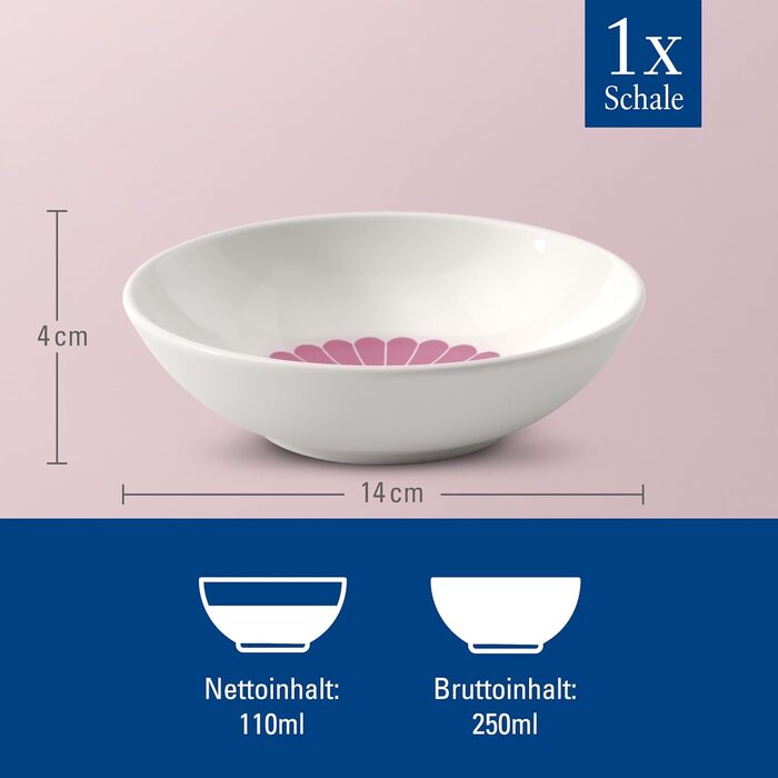 Десертна миска 110 мл рожевий Fleur Villeroy & Boch