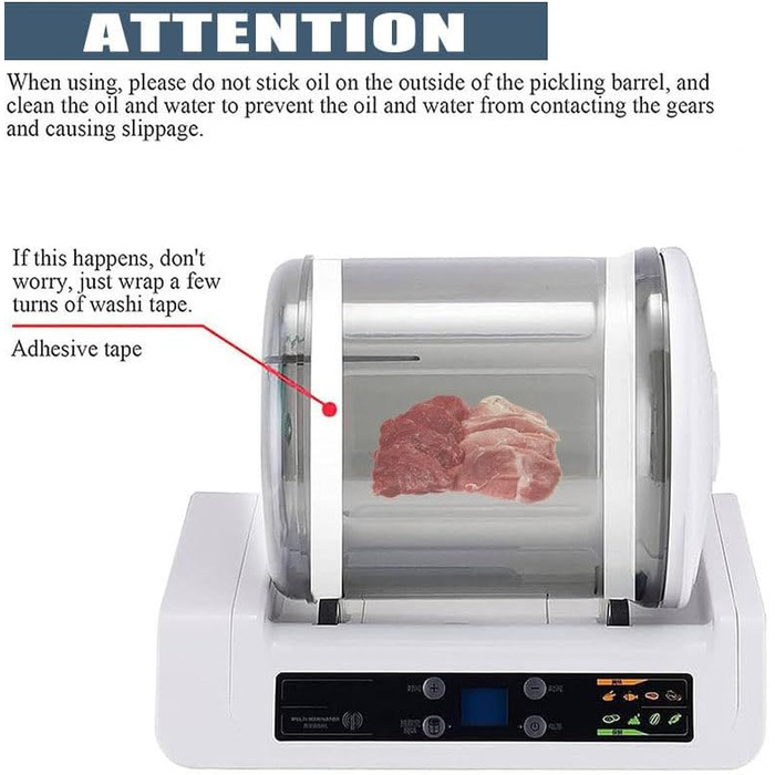 Вакуумний маринатор для м'яса та овочів білий Lakenbroade