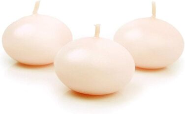 Плаваючі свічки 50 шт. плаваючі свічки Ø 40 мм (рожеве золото) (кремові)