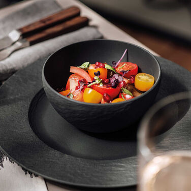 Набор посуды 12 предметов, черный Manufacture Rock Villeroy & Boch