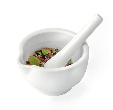 Ступка з товкачем, 13 см біла Macino Gefu