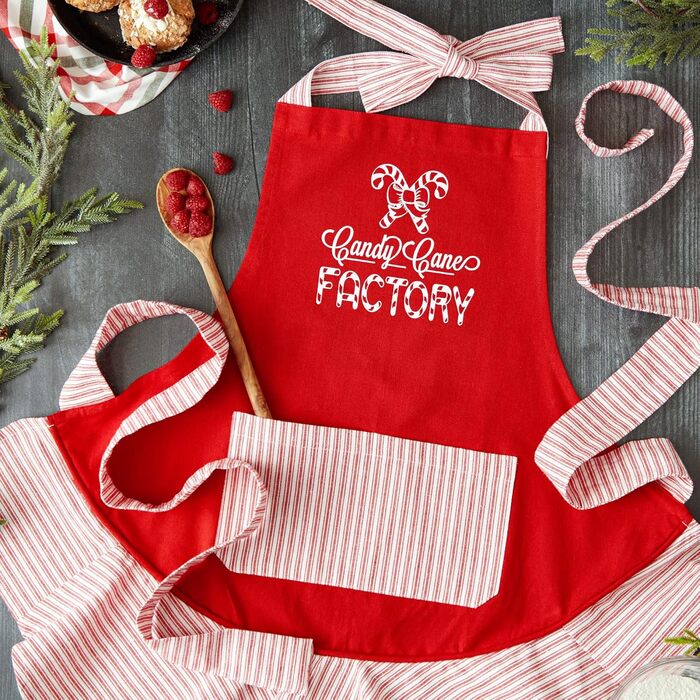 Набір кухонних рушників DII для святкового використання, різдвяні рушники для випічки, приготування їжі та розваг, 18&quot x 28&quot, Tree Farm, 2 шт. (цукеркова тростина)