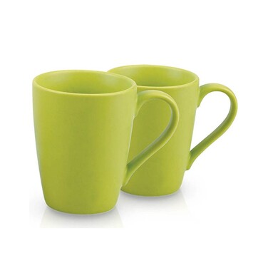 Комплект з двох кухлів Fissman кераміка 250 мл зелений (9321)