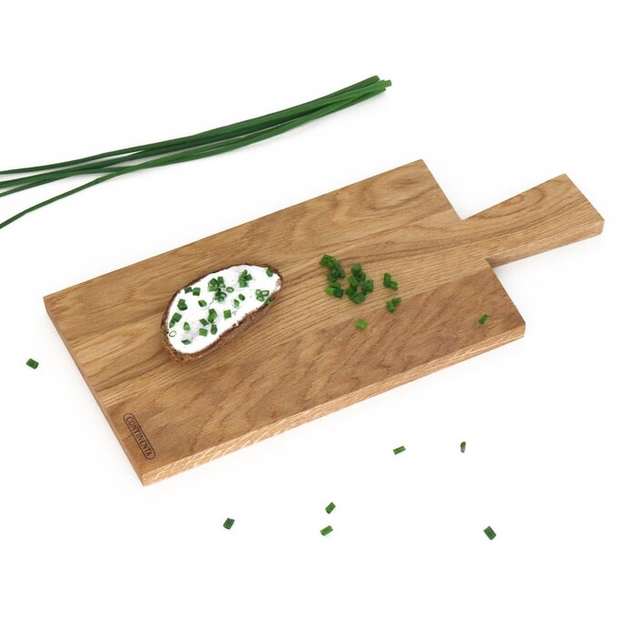 Обробна дошка з ручкою, дуб 42 х 17,5 см Continenta