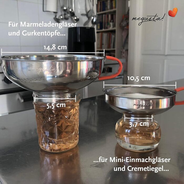 Набір для консервації 8 предметів помаранчевий Megusta