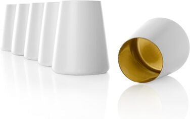 Набір із 6 склянок 380 мл, білий/золотистий Power Stölzle Lausitz