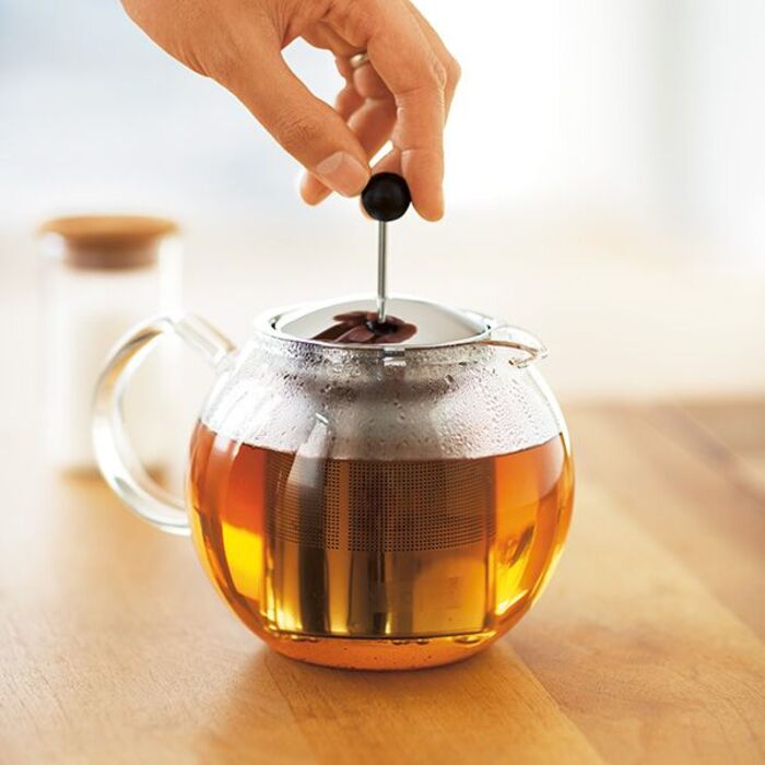 Чайник для заварювання з фільтром, чорний, 0,5 л, Assam Bodum