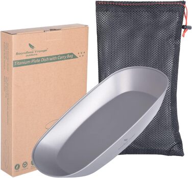 Титанова тарілка для кемпінгу iBasingo