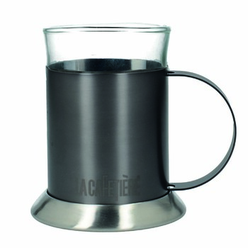 Набір кухлів для чаю Kitchen Craft LA CAFETIERE, у сталевих підставках, 200 мл, 2 шт.