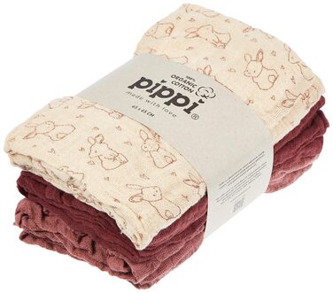 Набір із 6 тканинних рушників для дітей 65 x 65 см PIPPI