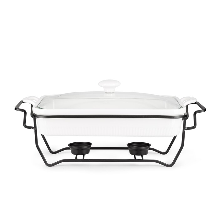 Марміт прямокутний Fissman 31x22,5x6,5 см / 2,2 л фарфор (14161)