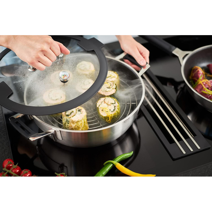 Пароварка 28 см 4,5 л з антипригарним покриттям ProResist Silence Pro Rosle