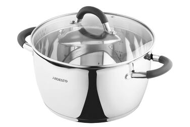 ARDESTO Gemini Pan, стеклянная крышка, 5,5 л, нержавеющая сталь