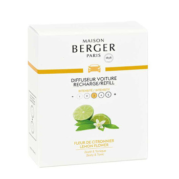 Картридж для дифузора для автомобіля Maison Berger Paris з ароматом LEMON FLOWER, 2 шт.