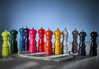 Перцевий млин Париж 18 см - Колекція Paris-rama - Класичне регулювання помелу - Виготовлений з сертифікованої PEFC деревини - Aubergine Pepper Mill