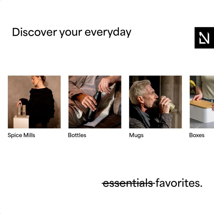 Набір з 2 млинів для солі та перцю, попелясто-сірий Lagom LARS NYSØM