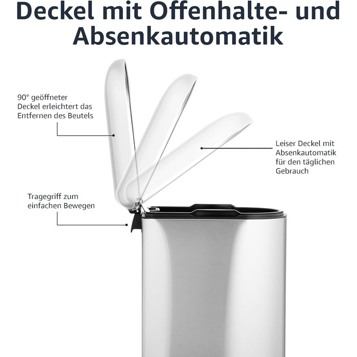 Сміттєвий бак 10 л Amazon Basics