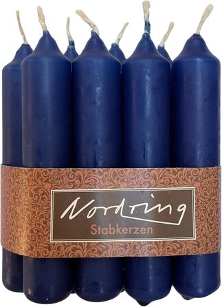 Набор из 8 конических свечей 2,2 x 11 см, темно-синий Nordring