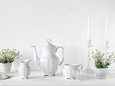 Порцеляна, білий (білий, 34 x 28,3 x 25,5 см, кавовий сервіз 3 шт. и), 30 шт.