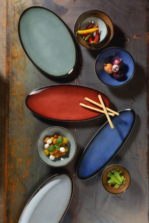 Блюдо овальне 35 х 11 см Ziegelrot Coup Fine Dining Seltmann Weiden