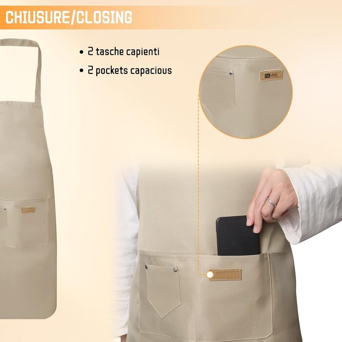 Набір з 2 кухонних фартухів 67,5 х 74,5 см lafo