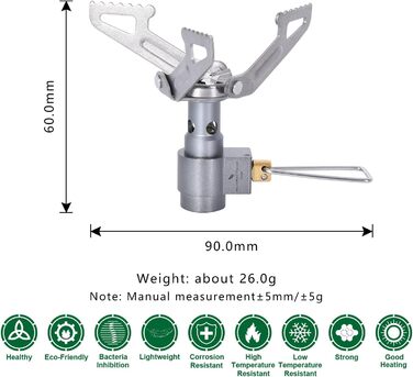 Кемпинговая газовая плита Ti9009O iBasingo