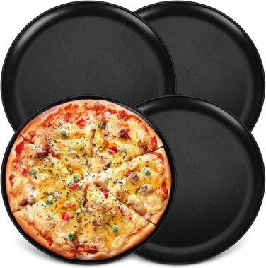 Набір із 4 дек для піци 30 см чорний Onader