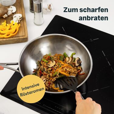 Сковорода вок 28 см нержавіюча сталь Silberthal