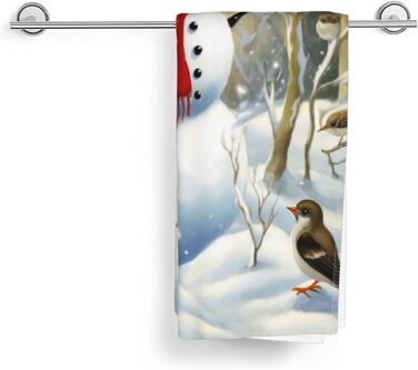 Рушник для ванної кімнати 70 х 40 см Сніговик Ouqiuwa