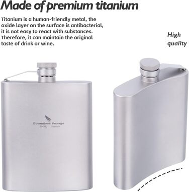 Портативная фляга для виски 200 мл. Boundless Voyage