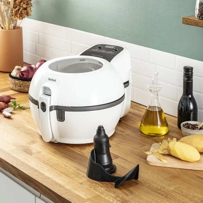 Tefal Мультипіч ActiFry Extra, 1500Вт, чаша-1,2л, механічне керув., підкл. до смартфону, авто перемішування, пластик, білий
