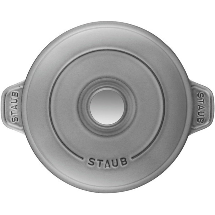 Сковорода-жаровня 20 см з кришкою кругла Graphite Grey Staub