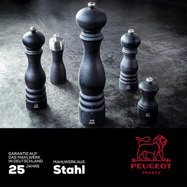 Млин для перцю Paris u'Select 18 см - 6 попередньо встановлених помелів - Виготовлений з деревини, сертифікованої PEFC - Французьке ноу-хау - Графітовий млин для перцю графіт