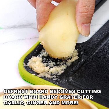 Разделочная доска с функцией размораживания Frost Away 36,5 х 25 см черный/зеленый HENGBIRD