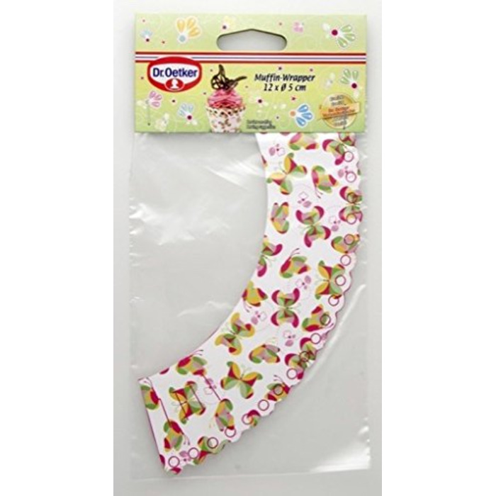 Набір різнокольорових паперових форм для випічки кексів 12 шт Ø 5 см Back - Helfer Dr. Oetker