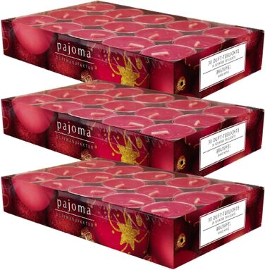 Ароматичних чайних свічок 3x30 шт. ароматичні свічки багато ароматів на вибір висота 1,5 см, Ø 3,5 см (печене яблуко, 3 x 30 шт. у упаковці), 90