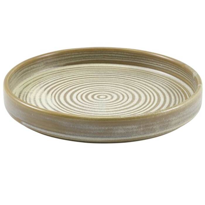 Тарелка презентационная с бортиком 18хh 2.6 см, Terra Porcelain Matt Grey, GenWare