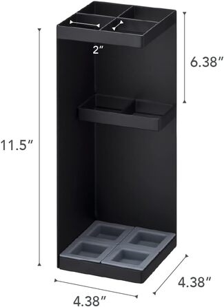 Підставка для парасольки Yamazaki 6719 SMART, чорна, сталь/поліпропілен, мінімалістичний дизайн