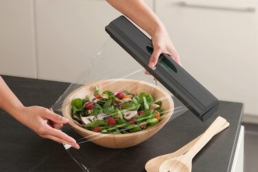 Диспенсер для плівки 6,7 x 38 x 5,2 см, чорний Wenko