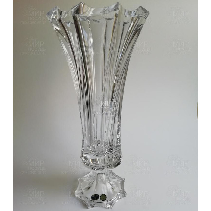 Ваза на ніжці Bromelias 390 мм 8994 BOHEMIA