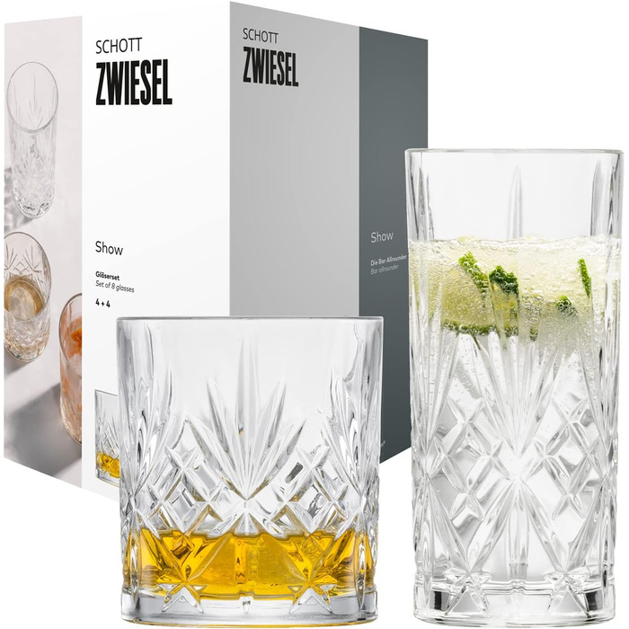 Набір склянок для бару, 8 предметів Show Schott Zwiesel